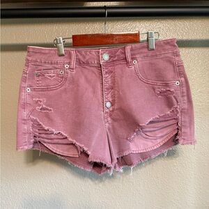 American Eagle Outfitters Distressed Hi-Rise Festival Shorts Size 10